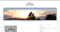 Desktop Screenshot of ofthewestjewelrydesign.com